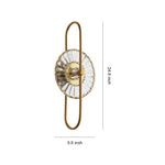 Crystal Wall Sconce with Gold Iron Frame – Modern Luxury Lighting