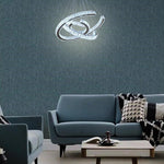 Lumina Wave Crystal LED Chandelier in Stainless Steel