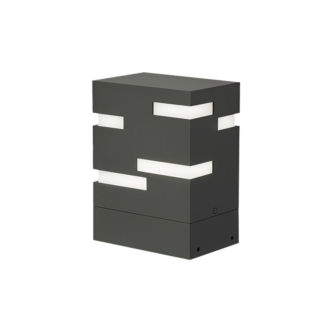 Black LED Bollard Lights Outdoor IP65 Stainless Steel Landscape Path Lighting