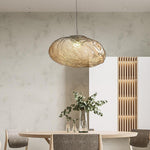 Smoked Glass Pendant Light with Distressed Metal Accent