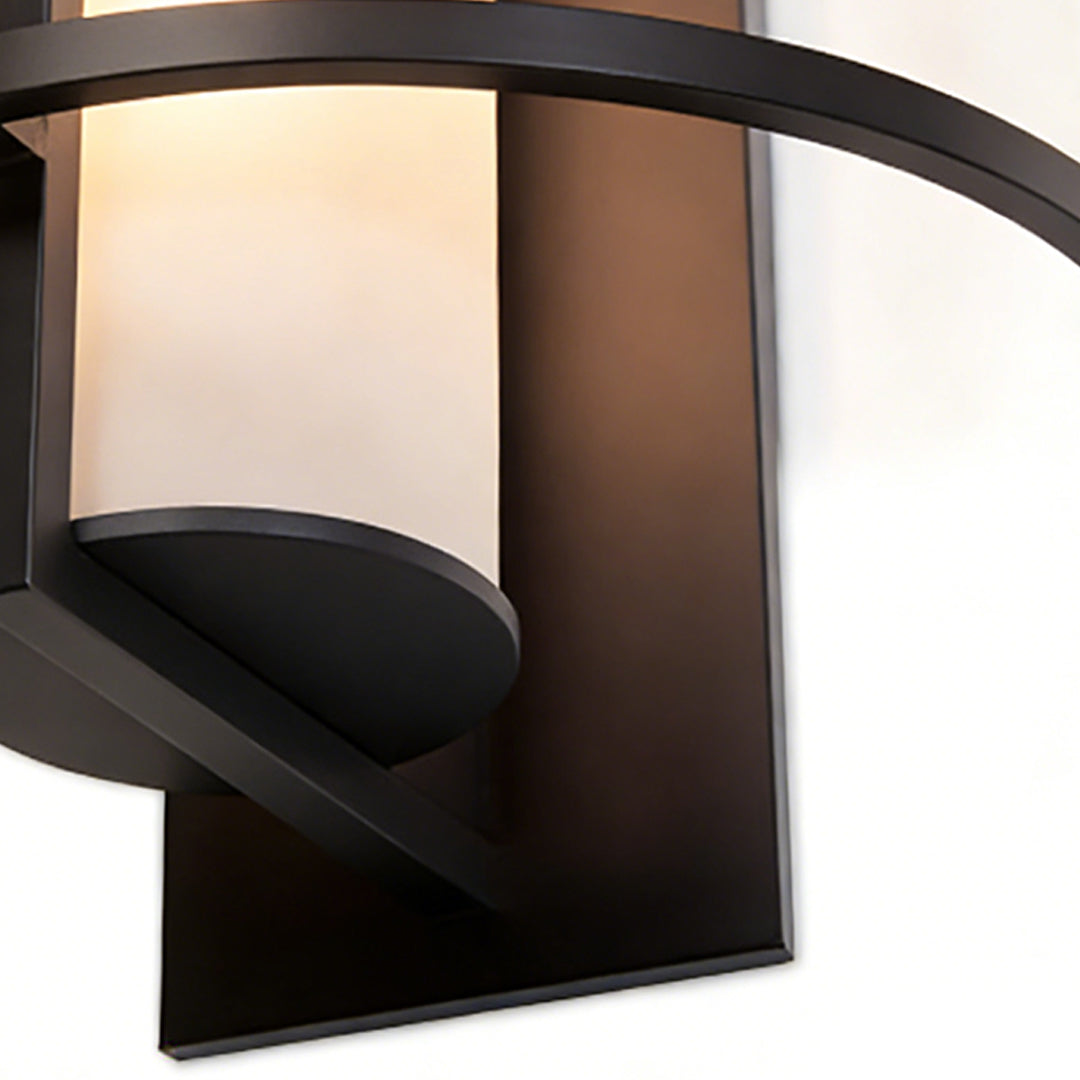 Antique Copper Outdoor Wall Sconce with Warm LED Light, IP65 Waterproof
