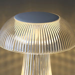 Lumina Clear Acrylic Portable Table Lamp with Touch Dimming