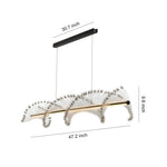 Spiral LED Pendant Light – Modern Linear Suspension for Dining & Living Spaces