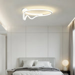 Geometric LED Flush Mount Ceiling Light in Minimalist Iron and Silicone