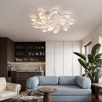 Aurelia Curved LED Flush Mount Ceiling Light in Acrylic and Aluminum