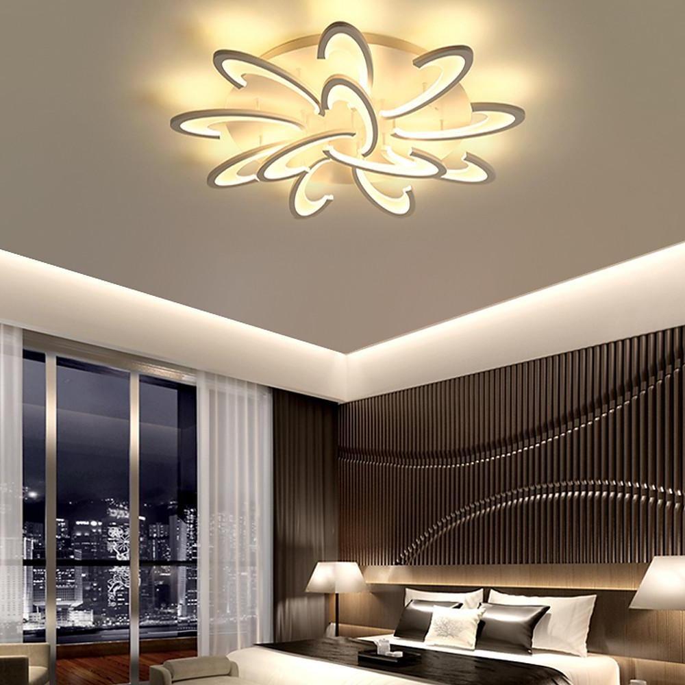 Aurelia Curved LED Flush Mount Ceiling Light in Acrylic and Aluminum