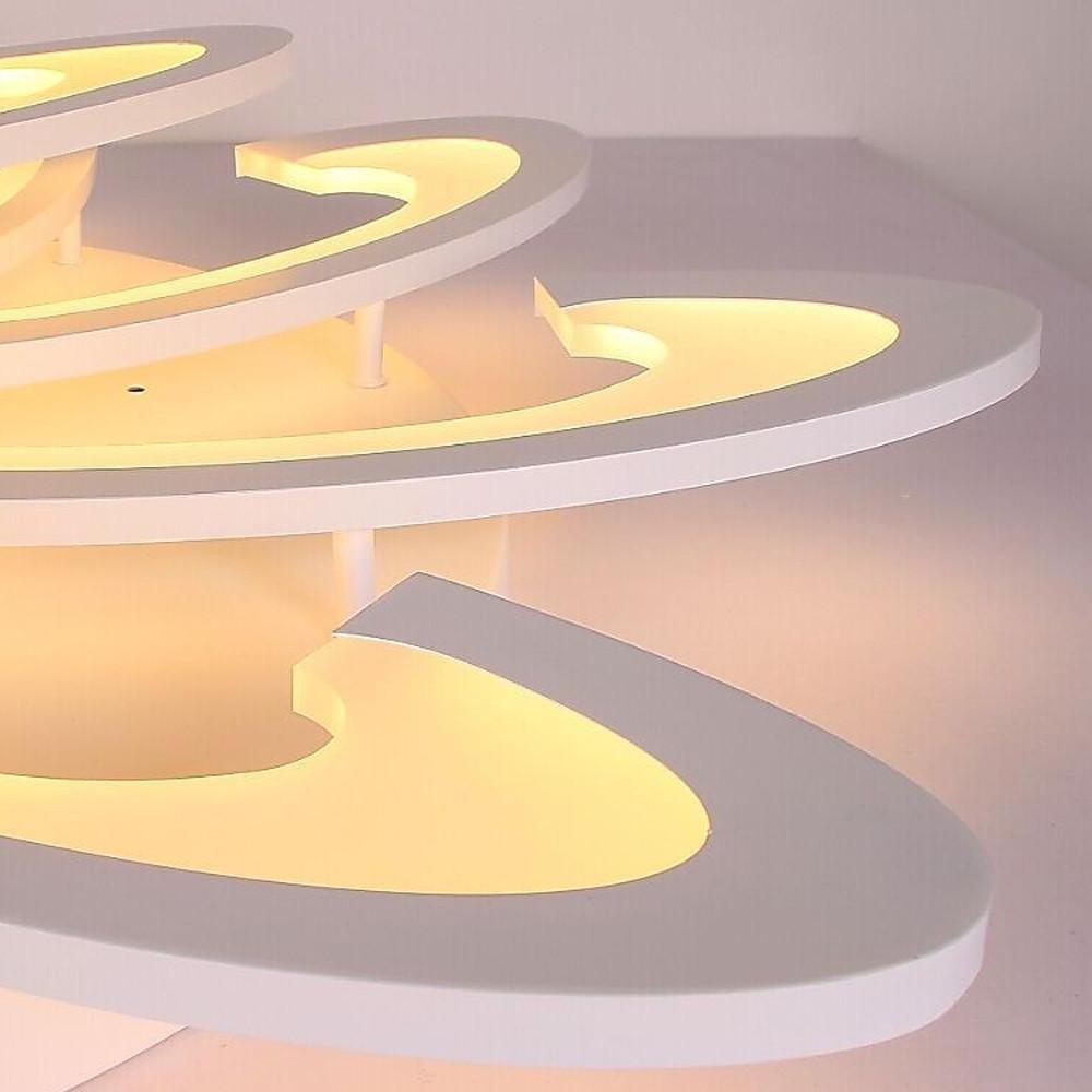 Aurelia Curved LED Flush Mount Ceiling Light in Acrylic and Aluminum