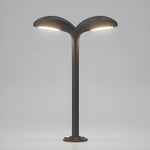 Curved LED Path Light in Black Aluminum for Modern Outdoor Landscapes