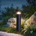 Nordic Minimalist Outdoor Bollard Light 31in Sand Gray Pathway Lamp