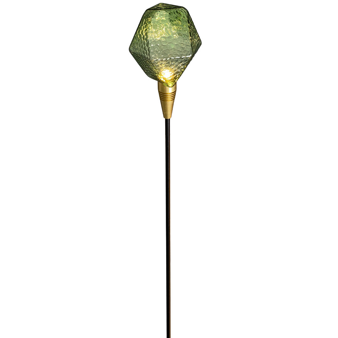 Lumière Diamond Path Light – Modern Landscape LED Bollard in Gold