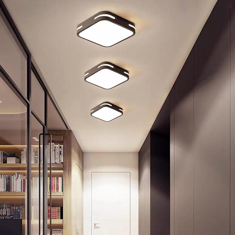 Lumina Square LED Flush Mount Ceiling Light in Acrylic and Metal