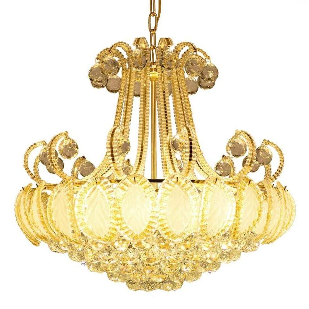 8 Light Modern Gold Silver Vintage Crystal Chandeliers For Living Room