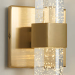 Aurelia Crystal LED Wall Sconce with Up and Down Illumination in Gold