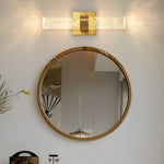 Aurelia Crystal LED Wall Sconce with Up and Down Illumination in Gold