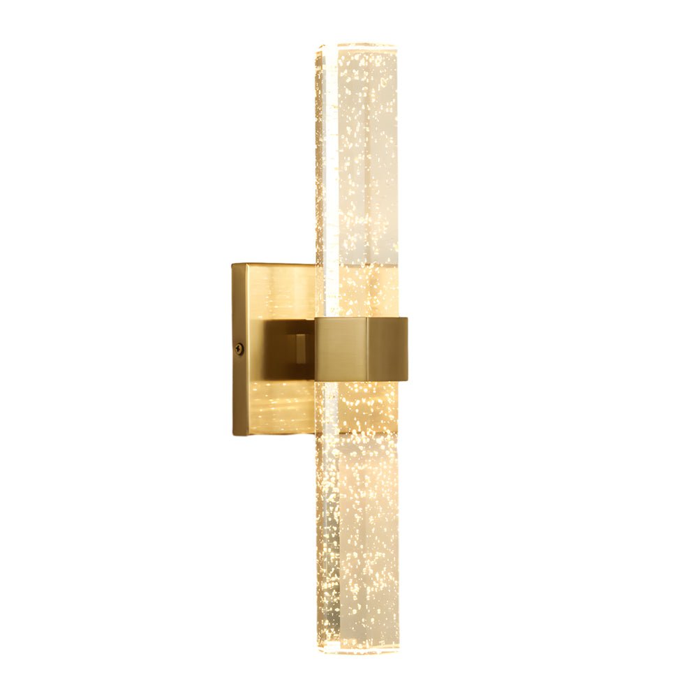 Aurelia Crystal LED Wall Sconce with Up and Down Illumination in Gold