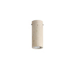 Travertine Cylinder Pendant Light, Modern Stone Downlight for Hallways