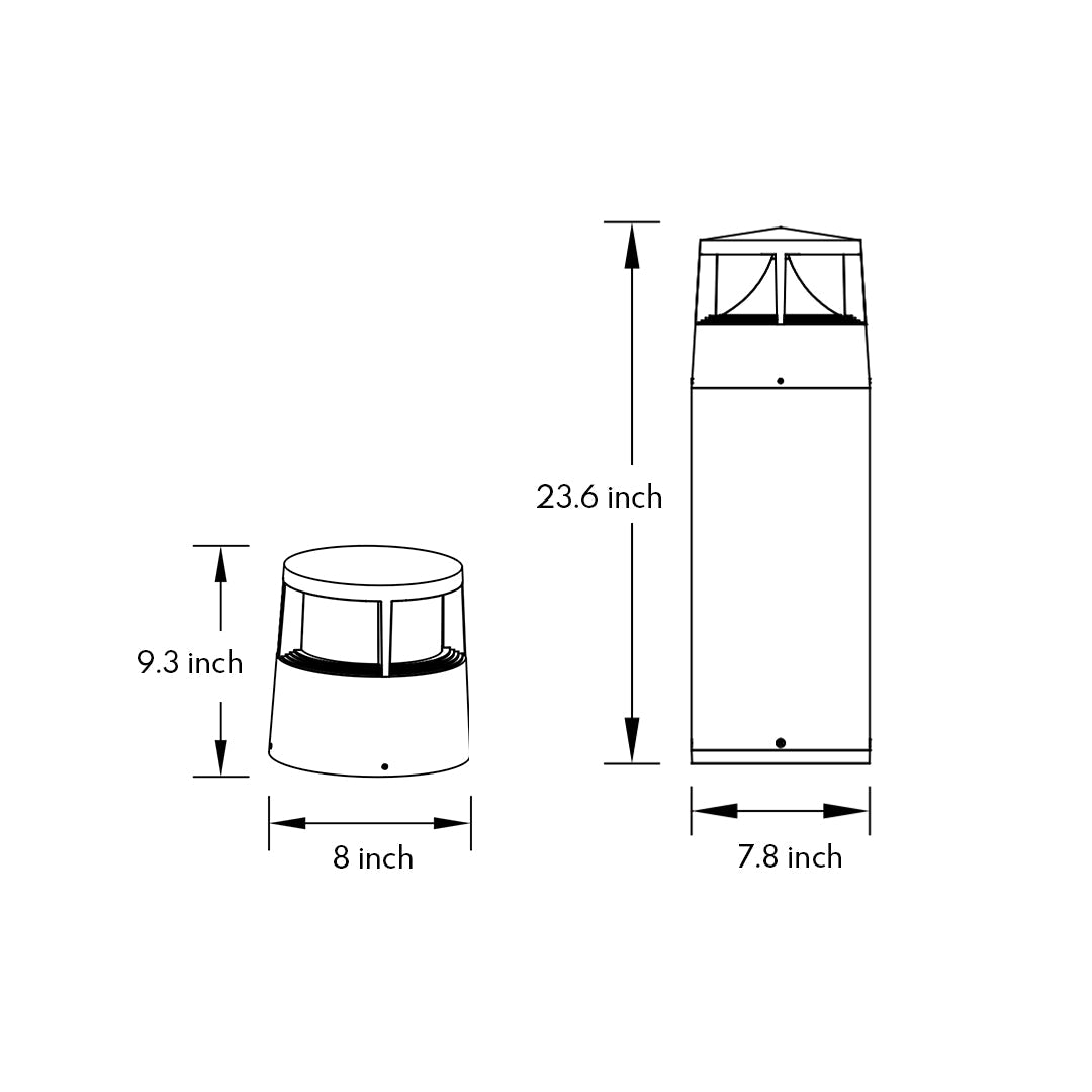 Minimalist LED Bollard Lights for Pathways and Gardens
