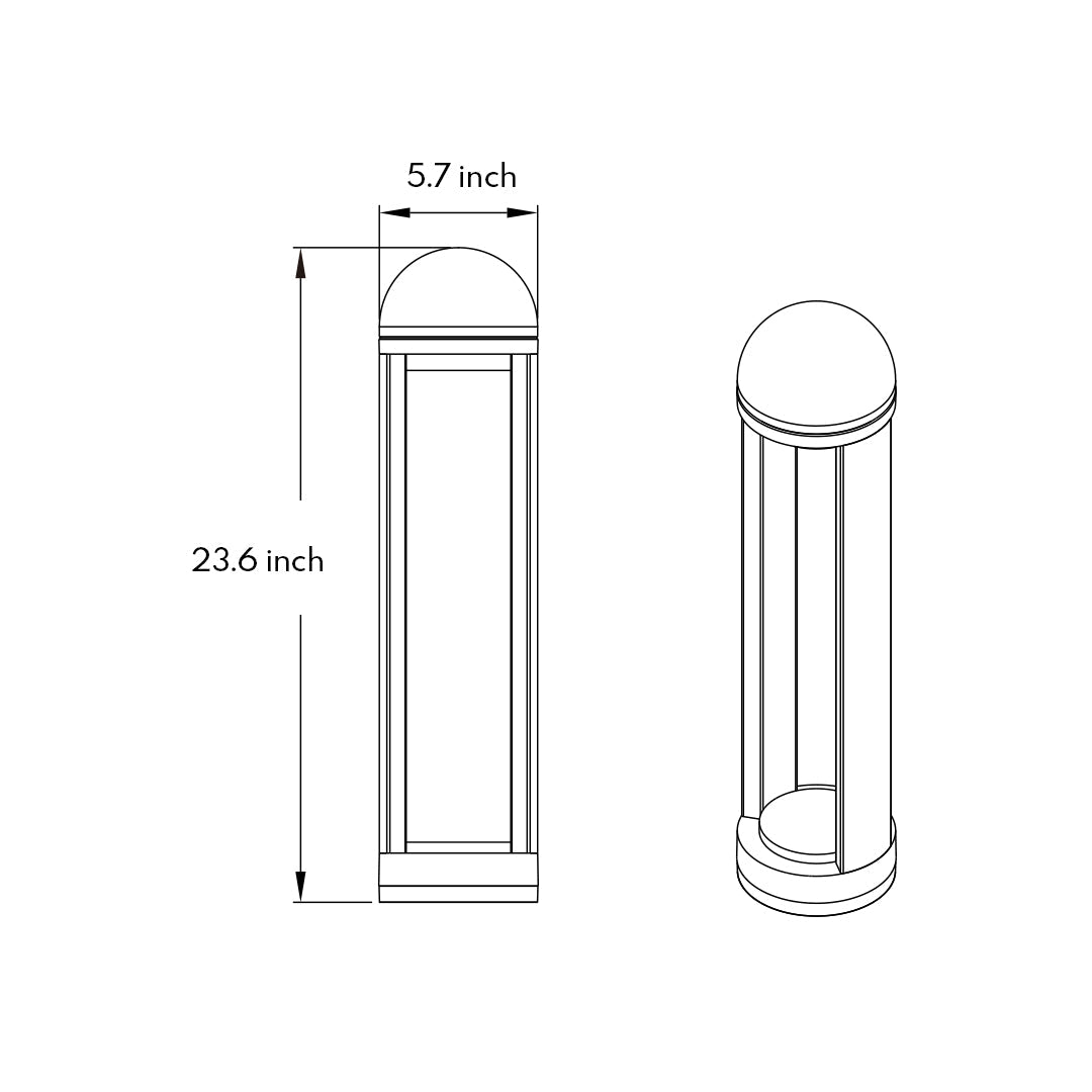 Modern LED Bollard Light for Garden Paths and Courtyards