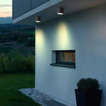Outdoor LED Downlight in Sandblasted Aluminum, IP54 Waterproof