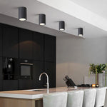 Outdoor LED Downlight in Sandblasted Aluminum, IP54 Waterproof