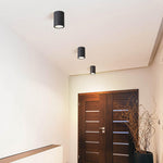 Outdoor LED Downlight in Sandblasted Aluminum, IP54 Waterproof