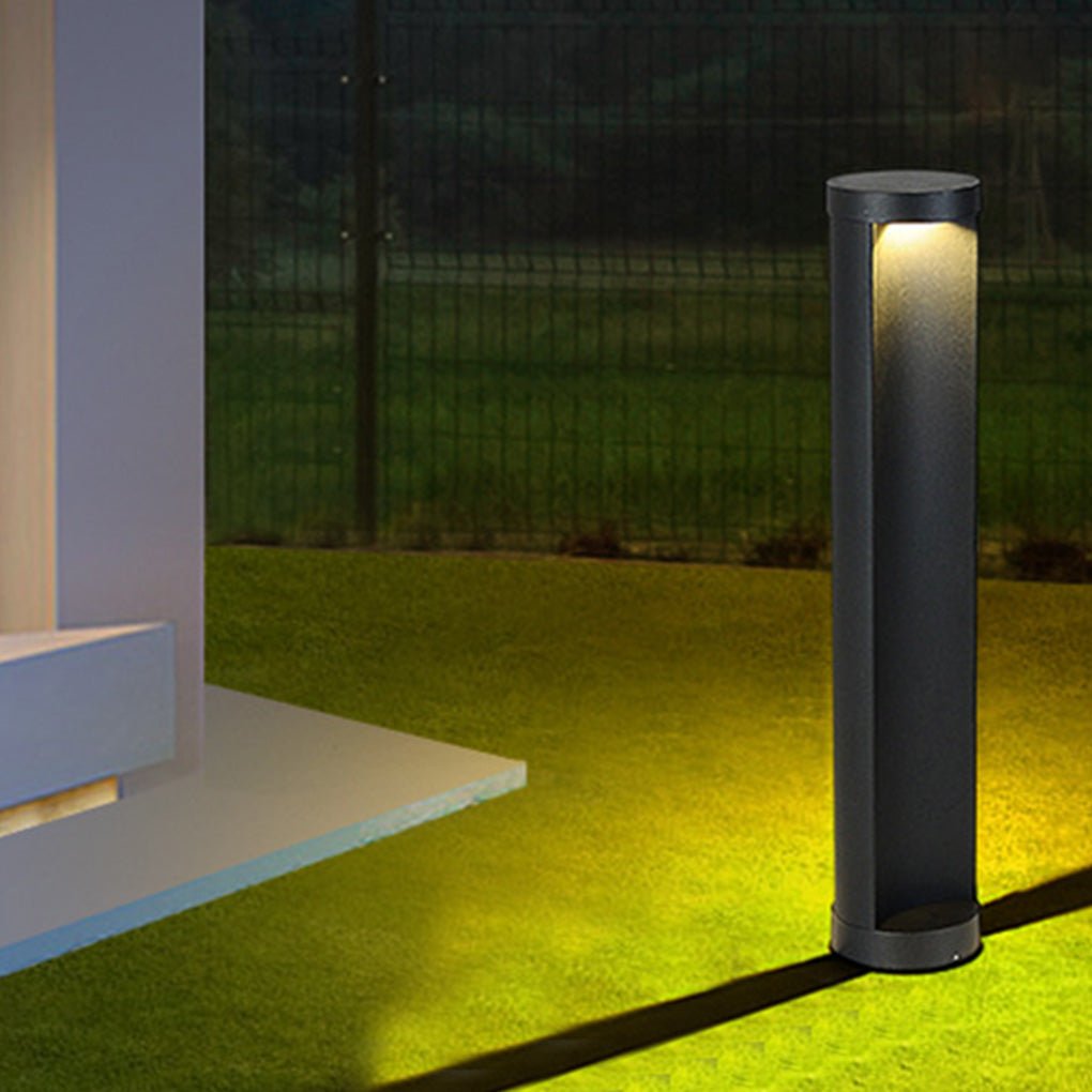 Modern Cylindrical LED Bollard Lights for Pathways & Landscapes