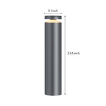Modern Outdoor Bollard Light for Pathways | Sand-Gray Aluminum LED