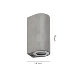 Concrete Up Down Wall Light | Minimalist Outdoor LED Sconce