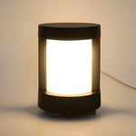Modern Outdoor Pathway Light – Cylindrical LED Bollard in Black