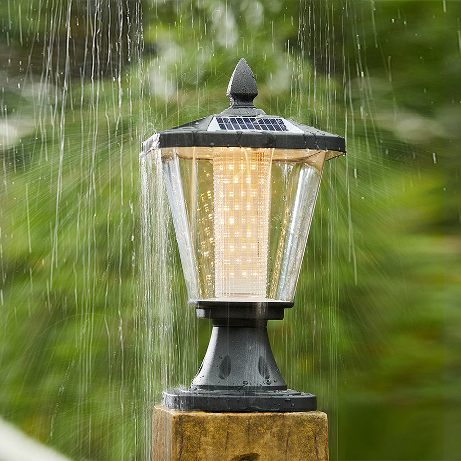 Solar Post Cap Light in Die-Cast Aluminum with Dual-Color LED