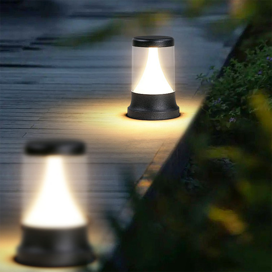 Nordic Minimalist LED Bollard Lights for Garden Paths and Courtyards