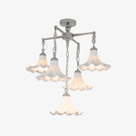 Mugena Bloom Chandelier – Five-Light Floral Ceramic Pendant Chandelier