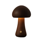 Aurora Wooden Mushroom Table Lamp with Touch Dimming