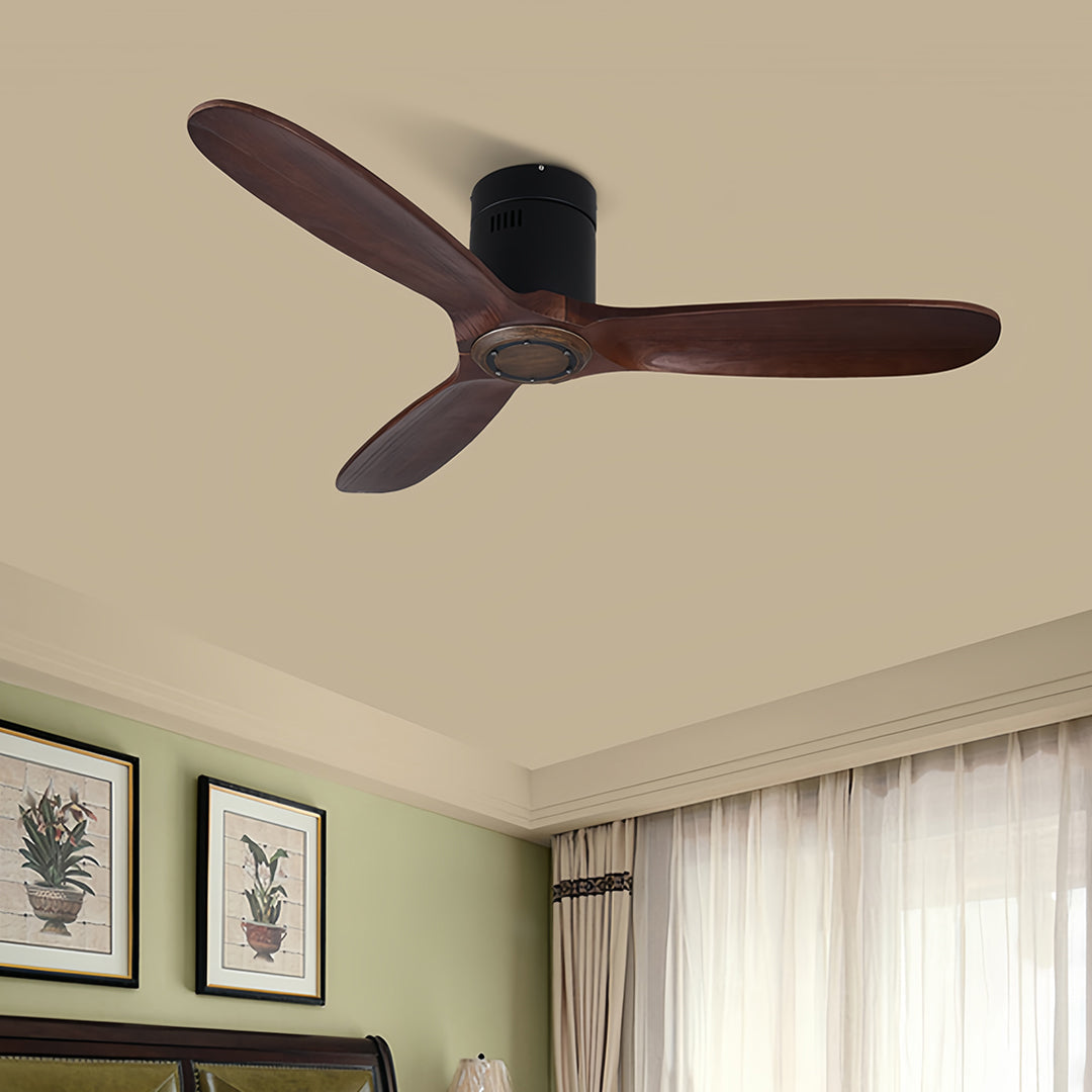 Aria 42" Modern Wooden Ceiling Fan with Integrated LED Light and Remote
