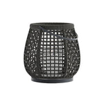 Woven Outdoor Lantern Floor Lamp with Handle, Portable Patio Lighting