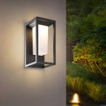 Modern Square LED Outdoor Wall Light, Waterproof Aluminum Sconce