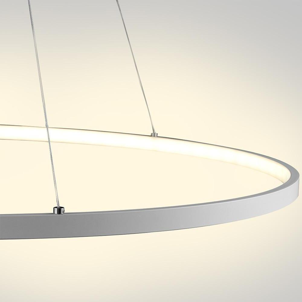 Round Geometric 30 Watt Single Ring Integrated Led Modern Bedroom Pendant