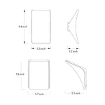 Minimalist LED Outdoor Wall Sconce in Sand Gray Aluminum