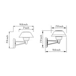 Minimalist Nordic Outdoor Wall Sconce with Warm LED Glow