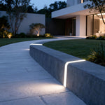 Architectural Flush Mount Step Light in Stainless Steel for Outdoor Walkways