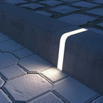 Architectural Flush Mount Step Light in Stainless Steel for Outdoor Walkways