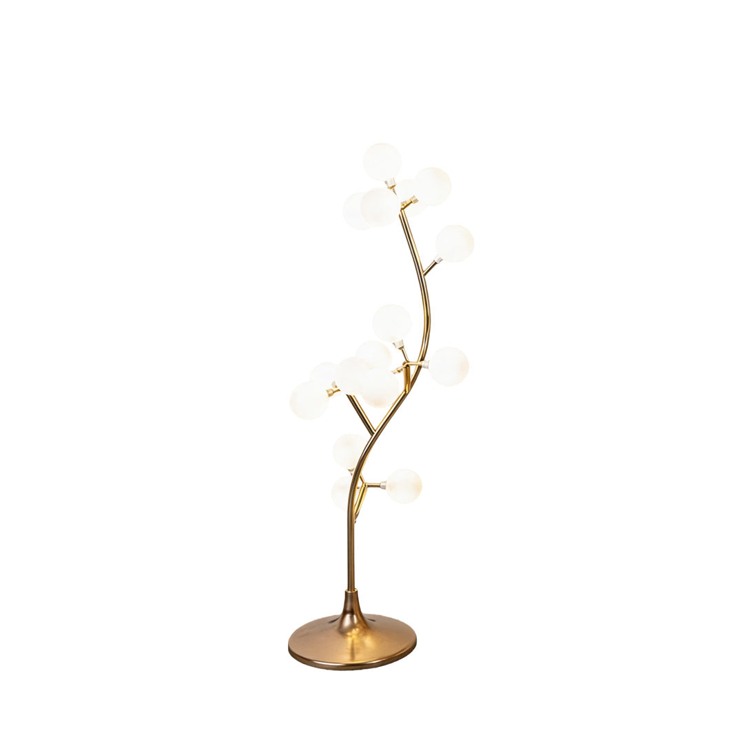 Cotton Tree Floor Lamps, Set of 6 – Gold Iron Sculptural Lighting for Weddings and Interiors