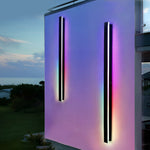 Linear LED Outdoor Wall Light with RGB Color Changing Technology