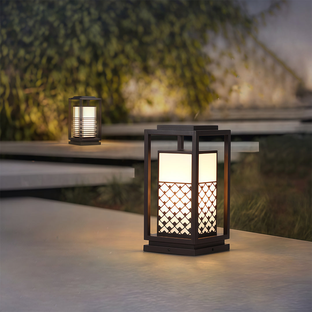 Modern Bollard Landscape Lights Waterproof LED Pathway Lamps