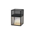 Luma Bollard Outdoor LED Landscape Light in Black Stainless Steel