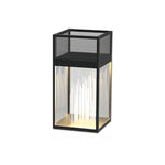 Luma Bollard Outdoor LED Landscape Light in Black Stainless Steel