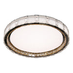 Crystal Flush Mount Ceiling Light – Chrome Minimalist LED