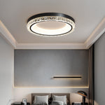 Italian Minimalist LED Flush Mount Ceiling Light in White