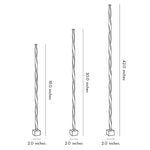 Linear LED Outdoor Path Light in Matte Black Aluminum