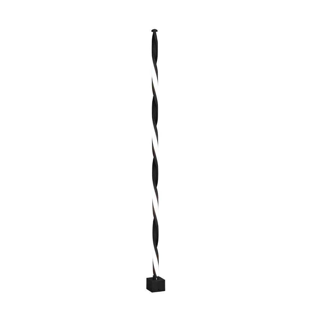 Linear LED Outdoor Path Light in Matte Black Aluminum